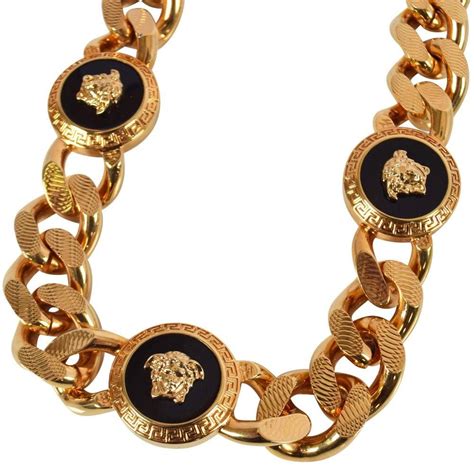 versace men necklace|versace gold necklace for men.